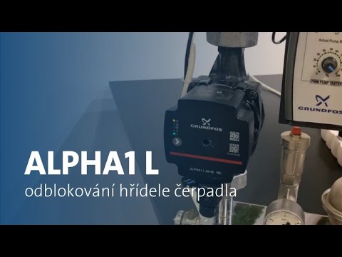 Oběhové čerpadlo Grundfos ALPHA1 L - postup při zablokování čerpadla