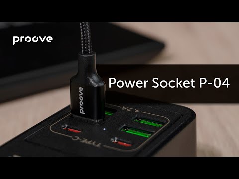 Сетевой фильтр Proove Power Strip P-04 удлинитель на 4 розетки 4 USB и 2 Type-C для дома офиса техники 2мм - фото 1 - id-p2915877418