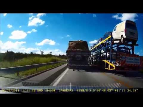 Vídeo de ultrapassagens Viagem para o Nordeste 2014 - Parte 1