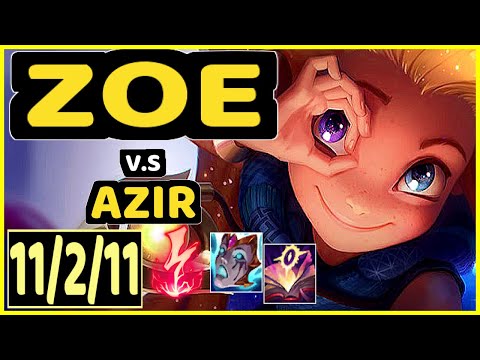 ZOE vs AZIR - 11/2/11 KDA MID GAMEPLAY - EUW Ranked GRANDMASTER