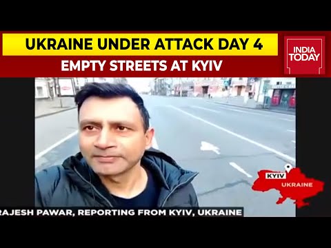 Empty Streets In Ukrainian Capital Kyiv | India Today Reports From Kyiv City Centre | Ukraine War