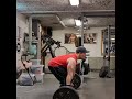 100kg strict barbell row 6 reps 3 sets