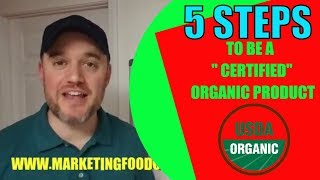 5 steps How to create an organic food product USDA steps