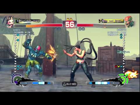 qidpcx [Ibuki] vs. kai6319 [Dhalsim] | SSF4 Arcade Edition