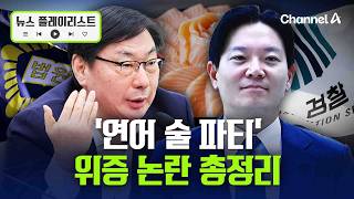 '연어 술파티' 논란이 뭔데!? 위증 논란 2시간 총정리 [뉴스플레이리스트] / 채널A