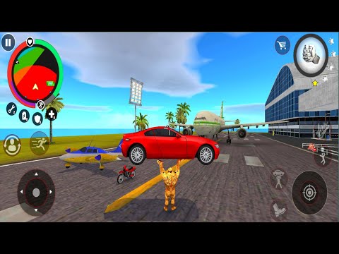Giant Stoneman Flying Airplane And Army Tank Big City Simulator - Android Gameplay
