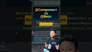 Component Vs Bean In Spring #javadeveloper #coding #javaframework #springboot