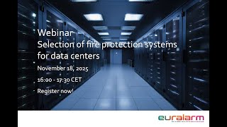 Webinar Selection of fire protection systems for data centers