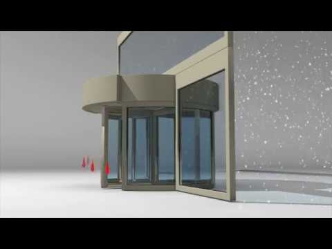 Air Curtains for Revolving Doors