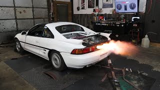 TWIN TURBO MR2 MAKES SOME BOOST!