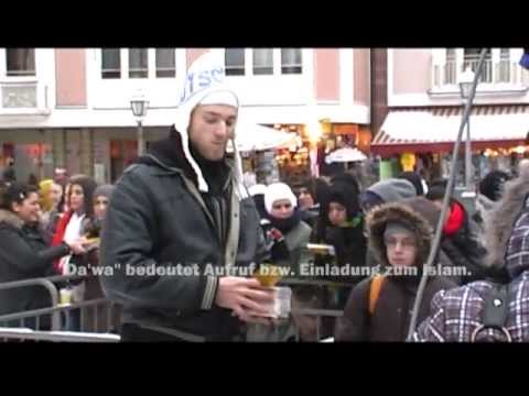 Pierre Vogel Salafisten - Kundgebung Frankfurt, 09.01.2010