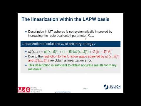 FLEUR Hands-on 2021 - Day 1 - The all-electron FLAPW method