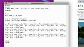 Basic HTML for Web Design : Web Design Script Text Links