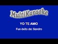 Yo Te Amo - Multikaraoke - Fue Éxito de Sandro