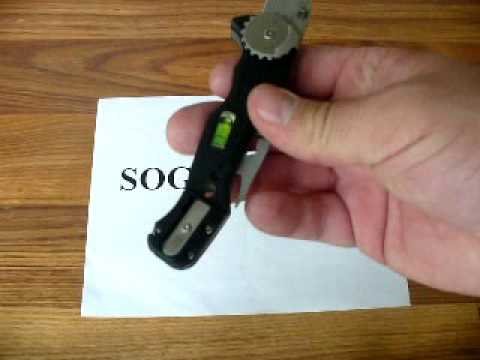 SOG Fusion Contractor 2x4 Knife FF-01 Demonstration