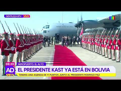 Así arriba el presidente chileno Kast a Bolivia