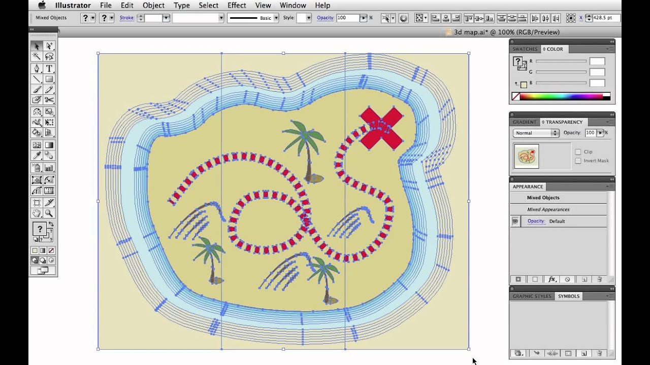 Vector Tuts+ Quick Tip — 3D Folded Map