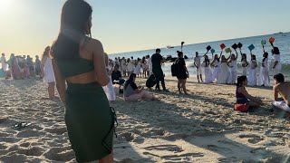 Walk along the Beira Mar, Praia de Mucuripe in Fortaleza, Brazil [4k]