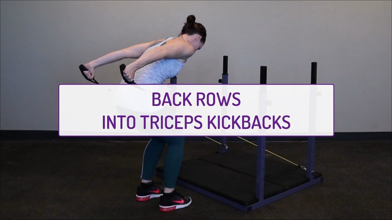 Back Rows Into Triceps Kickbacks