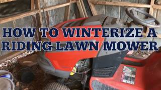 How To Winterize a Riding Lawn Mower