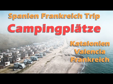 Motorhome via France to Spain from Barcelona to Denia - Camping directly by the sea