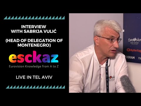 ESCKAZ in Tel Aviv: Interview with Sabrija Vulić (Head of delegation of Montenegro)
