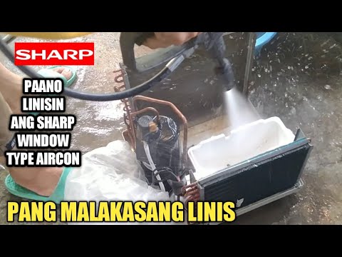 HOW TO CLEAN SHARP WINDOW TYPE AIRCON