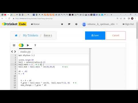 Vpython Intro 4