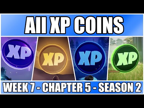 Fortnite - All XP Coins Locations Week 7 Chapter 2 Season 5