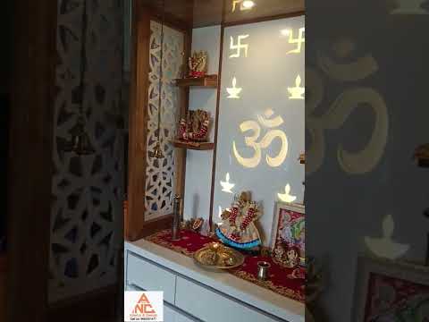 Modern Puja mandir design ideas 2022 by ANC Interior and design