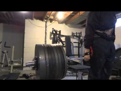 880 lbs barbell hack squat aka behind back deadlift 400 kg HEAVIEST EVER!