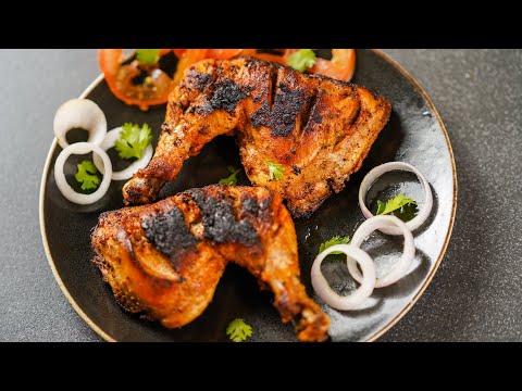 TANDOORI CHICKEN RECIPE IN FRY PAN | NO OVEN, NO TANDOOR | EASY RESTAURANT STYLE CHICKEN TANDOORI