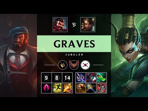 Graves Jungle vs Nidalee - KR Grandmaster Patch 25.20