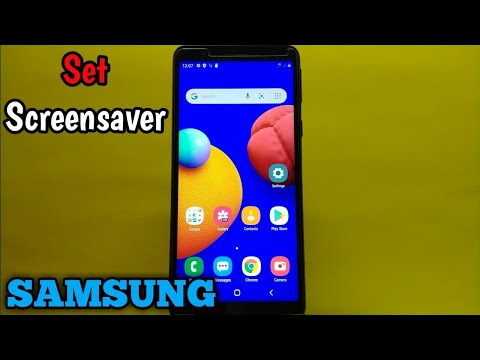 How to Set Screensaver on Samsung Galaxy A01 Core