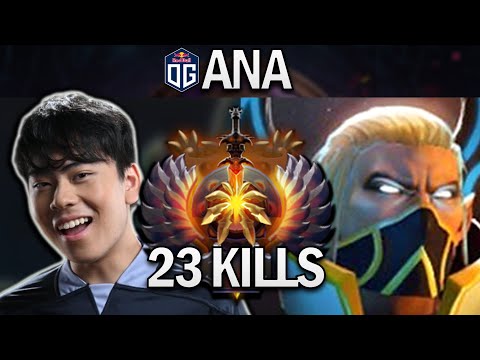 OG.ANA INVOKER WITH 23 KILLS - DOTA 2 7.27 GAMEPLAY