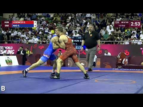 1/2 GR - 67 kg: O. LOSONCZI (HUN) v. S. NAD (SRB)