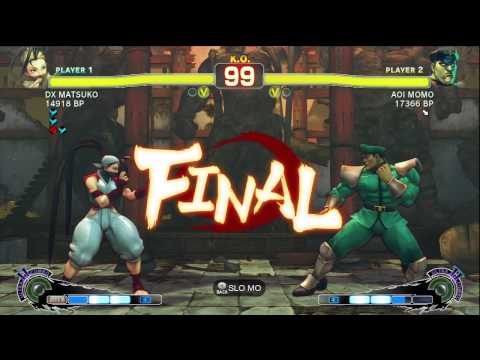 AOI MOMO [Bison] vs DX MATSUKO [Ibuki] SSF4 Japanese Online Ranked Matches - TRUE-HD