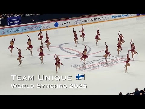 Team Unique 🇫🇮 FS - World Synchro 2025 🥈 Synchronized skating