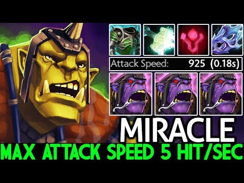 MIRACLE [Alchemist] WTF Max Attack Speed 5 Hit/Sec Real Monster Carry 7.22 Dota 2