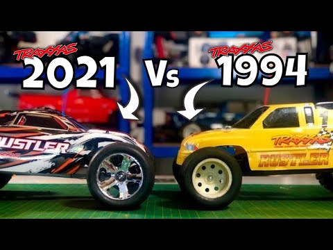 Original 90's Traxxas Rustler Vs The Current Traxxas Rustler. Side By Side