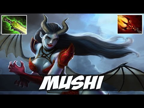 Mushi 6900 MMR Queen of Pain with Dagon and Ethereal blade - Dota 2