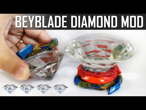 BEYBLADE DIAMOND MOD! DIAMOND VALKYRIE! Epic Illegal Beyblade Burst Modification