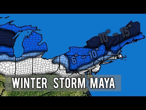 Major Winter Storm Maya 2nd Forecast