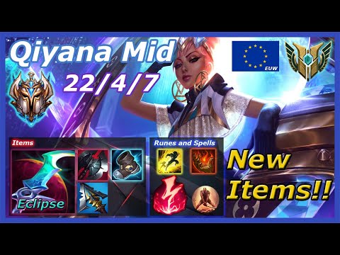 Challenger Qiyana New Items - Eclipse - Qiyana S11 - Mythic items - Season 11