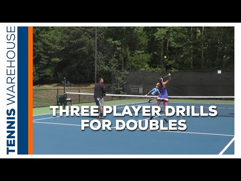 Improve your tennis: Weekly drill: Doubles Drills for 3 Players (when you can't find a 4th)!