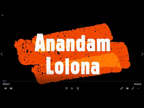 ANANDAM LOLONA, TELUGU Short Film