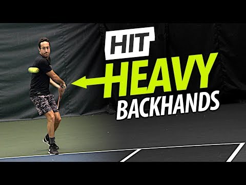 How to Hit HEAVY Backhand Topspin (flat backhand fix)