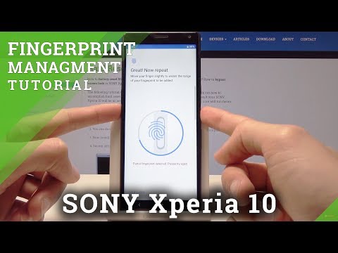 How to Add Fingerprint in SONY Xperia 10 - Set up Fingerprint Unlock