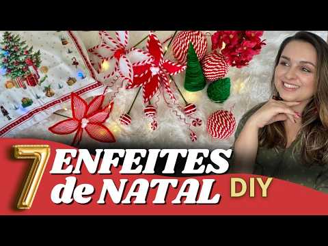 Como fazer ENFEITES DE NATAL fácil ( DIY )