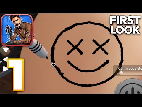 Tattoo Studio Simulator - Walkthrough Gameplay Part 1 - Tutorial (iOS, Android) - YouTube